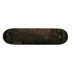 Skateboard Gothique la corneille morte