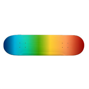 Skateboard Gradient coloré de couleur d'arc-en-ciel