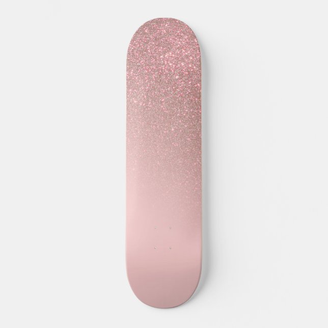 Skateboard Gradient diagonal Rose Gold Blush Pink ombre (Recto)