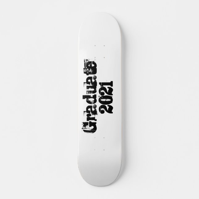 Skateboard Graduation personnalisable 2021 Trending Cool (Devant)