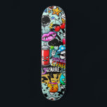 Skateboard Graffiti<br><div class="desc">Graffiti Urban Art Que vous fassiez des mouchoirs sur la demi-pipe ou des kickflips dans la rue,  cette planche en forme de compétition a une pop suprême! Nos planches sont en érable de première qualité et grâce à un processus d’impression sans équivalent vous aurez la meilleure planche au monde.</div>