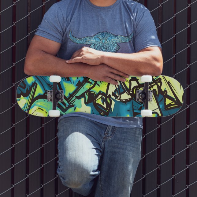 Skateboard Graffiti Abstrait (Extérieur 3)