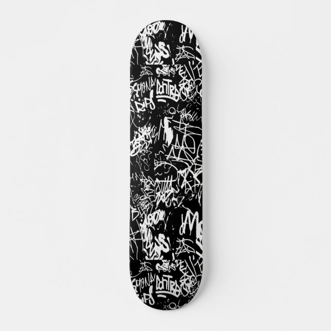 Skateboard Graffiti Collage Abstrait Motif d'impression (Devant)