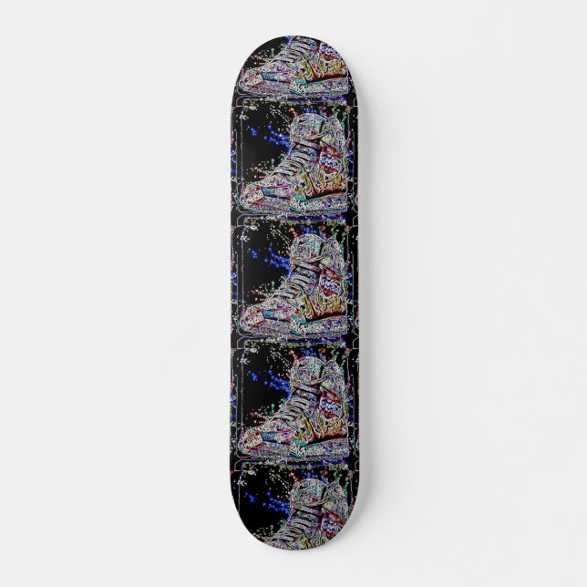 Skateboard Graffiti coloré tendance Basket (Devant)