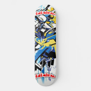 Skateboard Graffiti de style sauvage inimical Abstrait