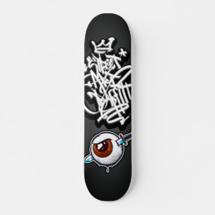 Skateboard Graffiti eye dagger