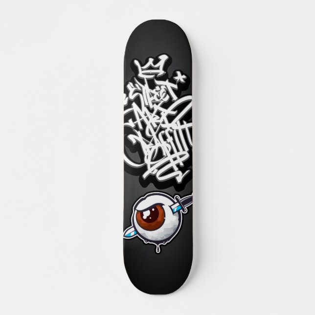 Skateboard Graffiti eye dagger (Devant)