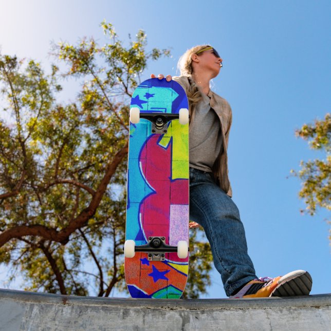 Skateboard Graffiti Heart (Extérieur 1)
