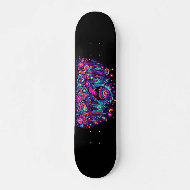 Skateboard Graffiti monstres designs (Devant)