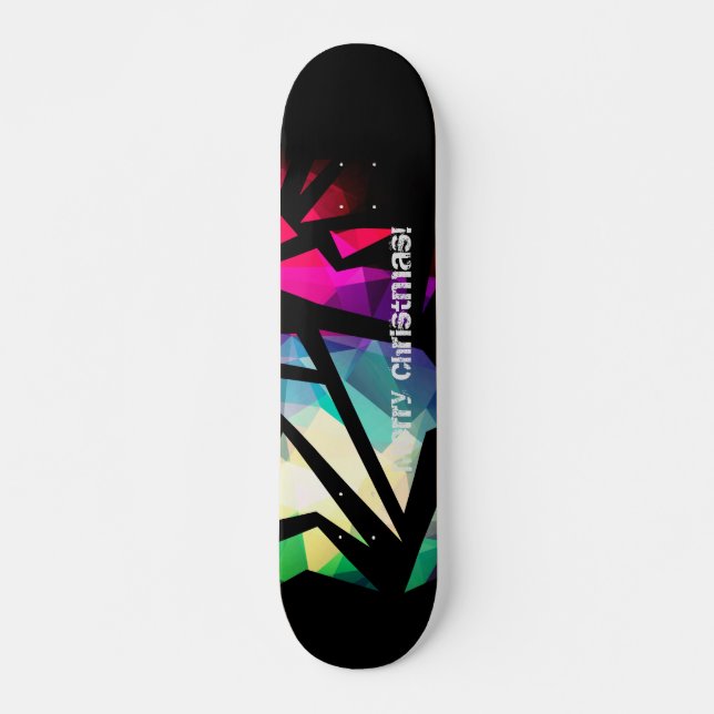 Skateboard graffiti polygonal moderne Abstrait géométrique (Devant)