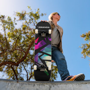 Skateboard graffiti polygonal moderne Abstrait géométrique