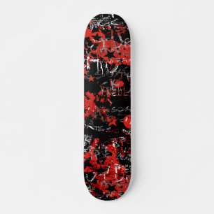 Skateboard Graffiti rouge