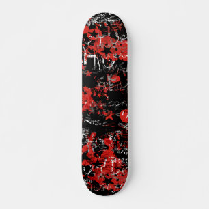 Skateboard Graffiti rouge