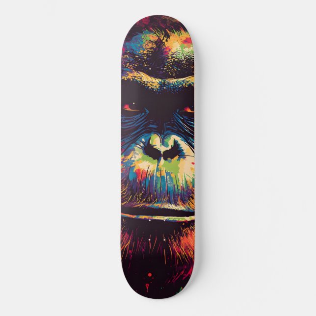 Skateboard Graffiti sauvage Gorille de la jungle urbaine (Recto)