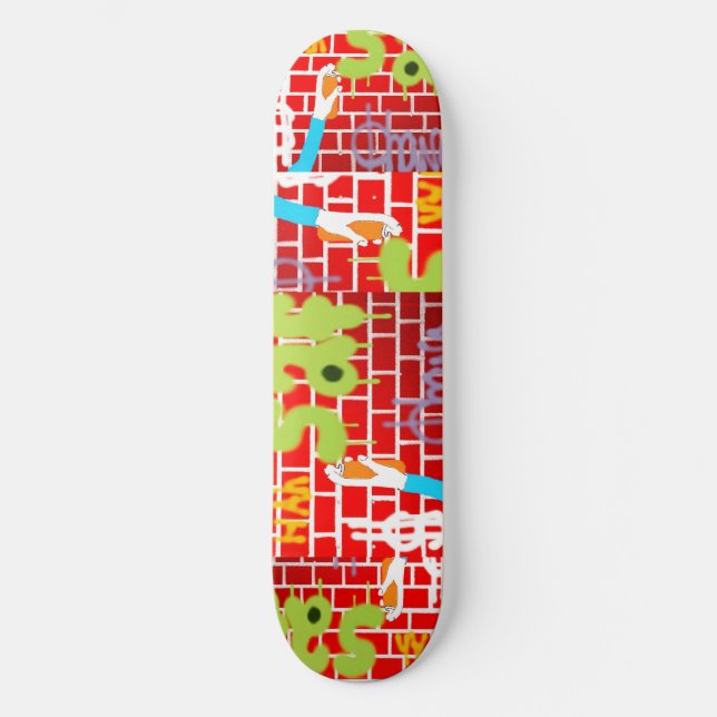 Skateboard Graffitti peinture spray Skate (Recto)