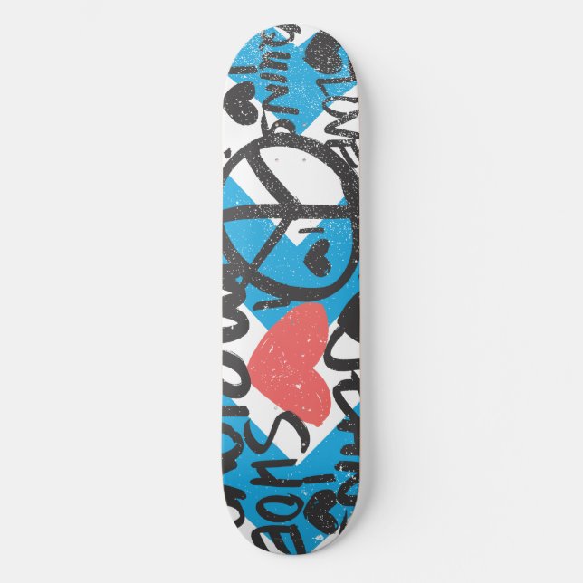 Skateboard Grafitti Lt. rose (Recto)