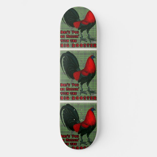 Skateboard Grand Coq Rouge (Recto)