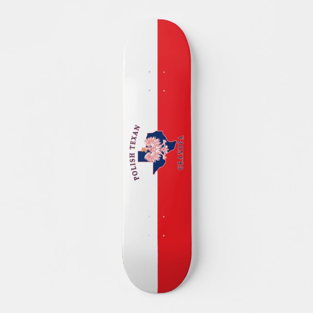 Skateboard Grand-père texan polonais (Devant)