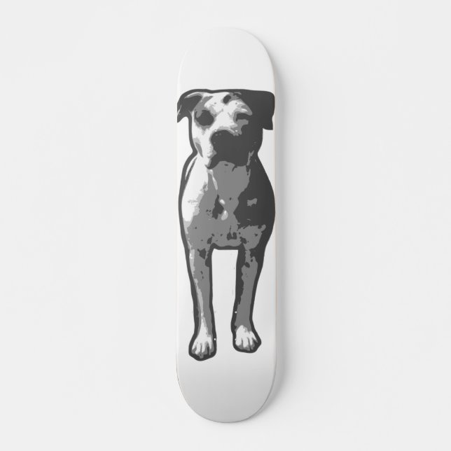 Skateboard Graphique d'à l'os de pitbull (Devant)