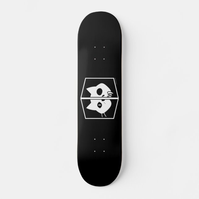 Skateboard Graphique de chat de Schrödinger (Recto)
