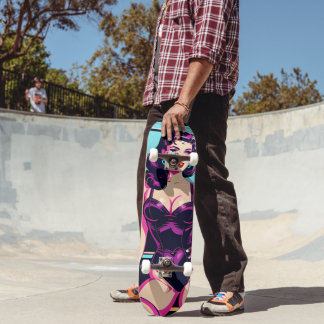 Skateboard Graphisme Pinup Pop