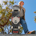 Skateboard Gras Urban Emo Girl Cyber 2K gothique<br><div class="desc">Libérez votre rebelle intérieur avec notre "Bold Urban Emo Girl Cyber 2K Gothic Skateboard". Ce design saisissant, en rouge vif, noir et gris, saisit l'essence de l'angoisse urbaine et de l'attitude cyberpunk. Ressentez la puissance et la liberté en conduisant, en canalisant l'énergie et l'individualité féroces de la fille émo décrite....</div>