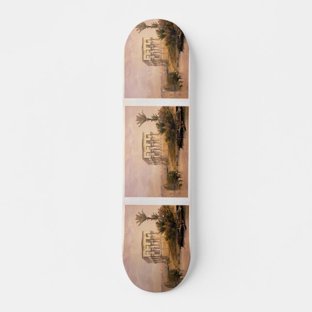 Skateboard Gravé sur pierre par Louis Haghe (Devant)