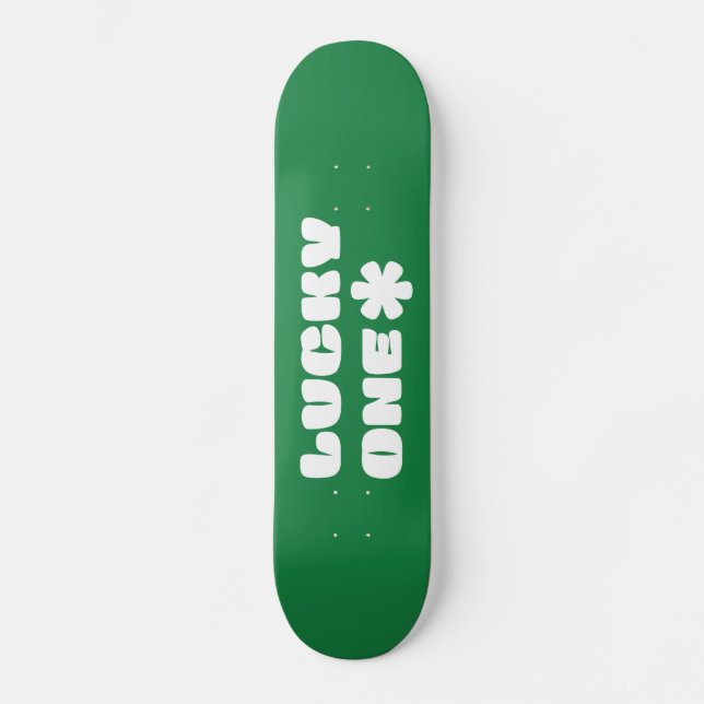 Skateboard Green Lucky One (Recto)
