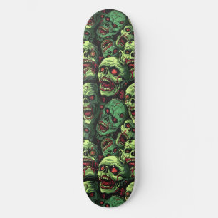 Skateboard Green Zombie Éffrayant Halloween Skate