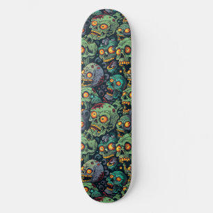 Skateboard Green Zombie Éffrayant Halloween Skate