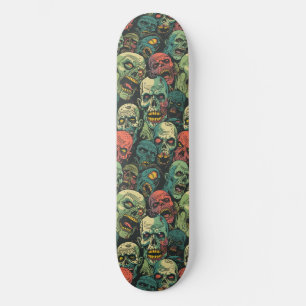 Skateboard Green Zombie Éffrayant Halloween Skate