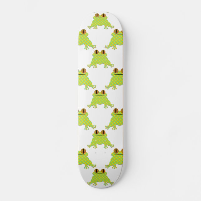 Skateboard Grenouille mignonne - Motif sans soudure (Recto)