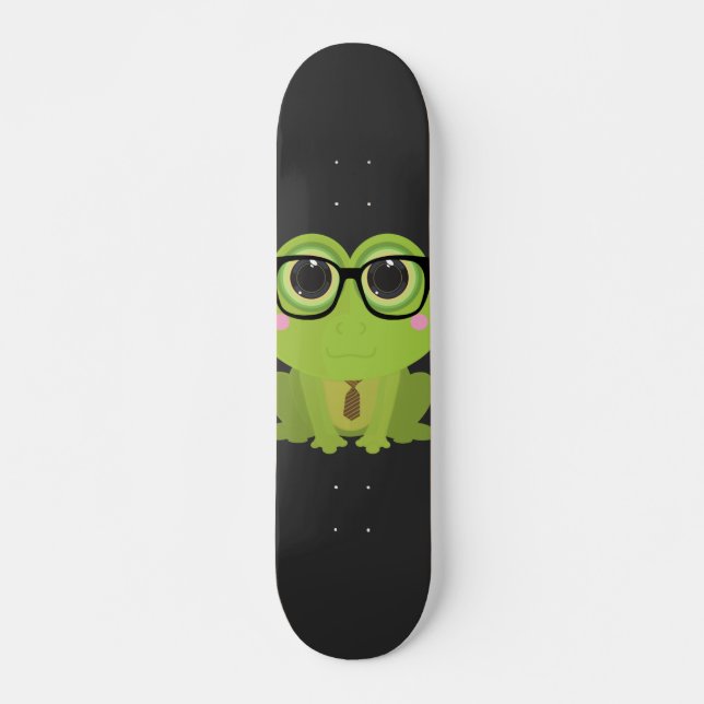 Skateboard Grenouille Nerd (Devant)
