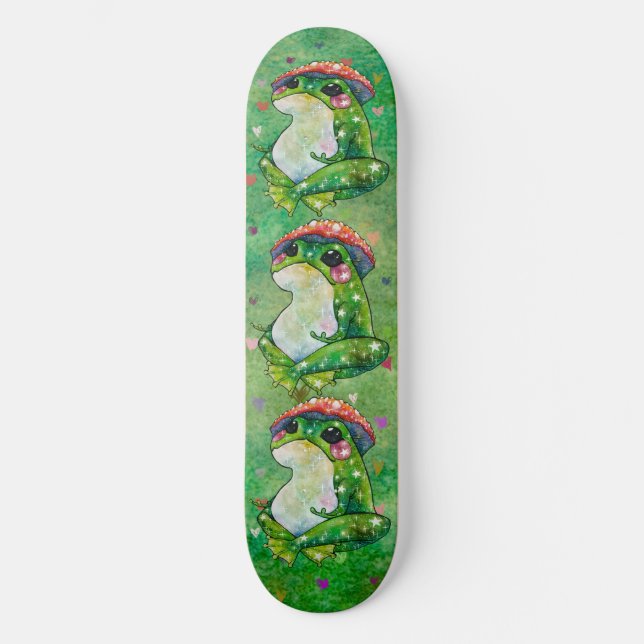 Skateboard Grenouille nommée Clover (Recto)