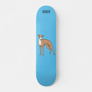 Skateboard Greyhound dog