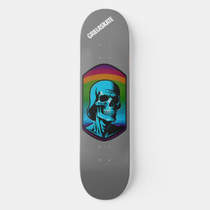 Skateboard GrillaSkate Kustom Design 002A Skull