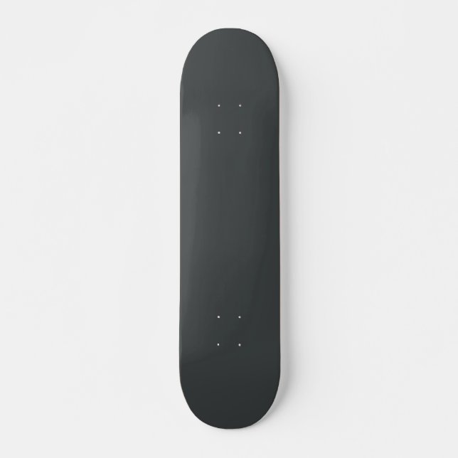 Skateboard Gris de charbon de bois (couleur solide) (Devant)