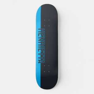Skateboard Gris et bleu solides personnalisables
