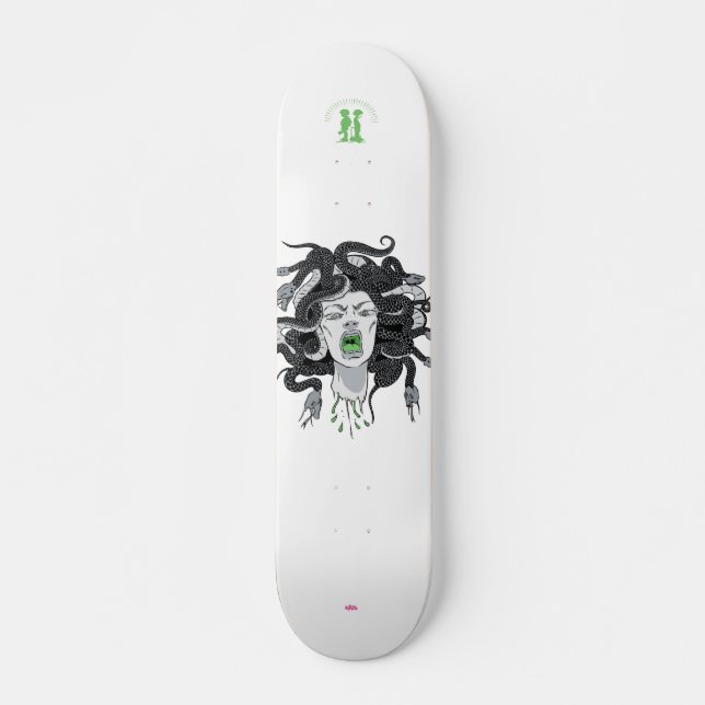 Skateboard Gris "Medusa" (Devant)