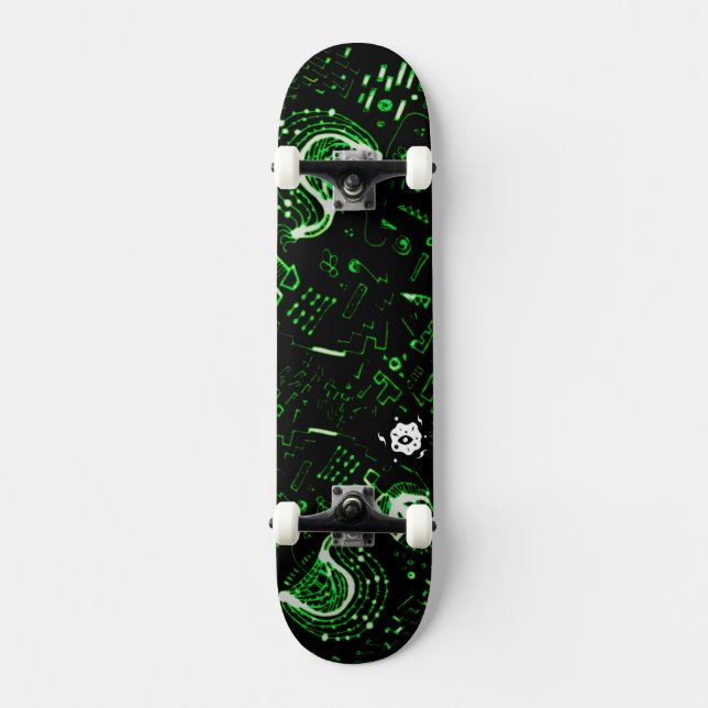 Skateboard Groovy Green (Recto)