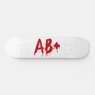 Skateboard Groupe sanguin AB+ Hôpital d'horreur positif