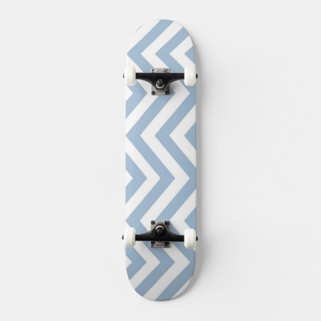 Skateboard Grunge bleu-clair Chevron texturisé (Recto)