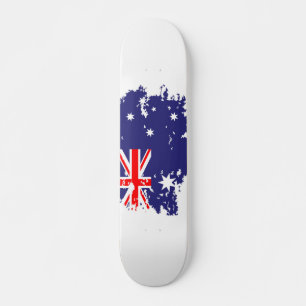 Skateboard Grunge du drapeau australien