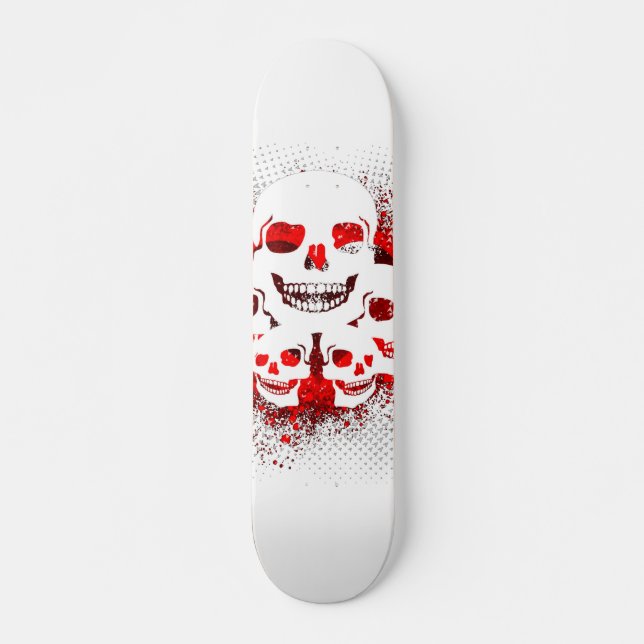 Skateboard Grunge Skull Motif (Devant)