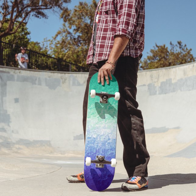 Skateboard Grungy Abstrait MLM Hommes Aimants Hommes Fierté D (Extérieur 2)