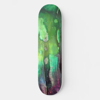 Skateboard Grungy verte lisse