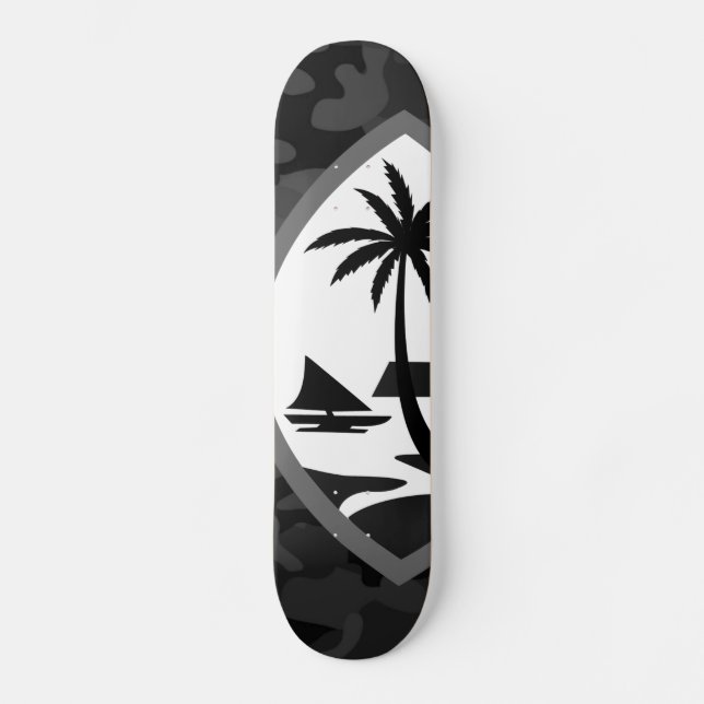 Skateboard GUAM RUN 671 Urban Camo Seal White (Recto)