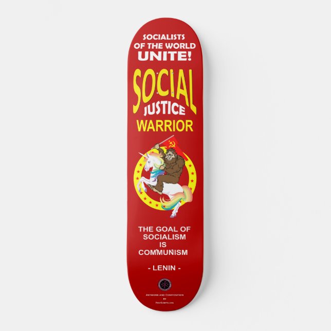 Skateboard Guerrier de justice sociale (Recto)