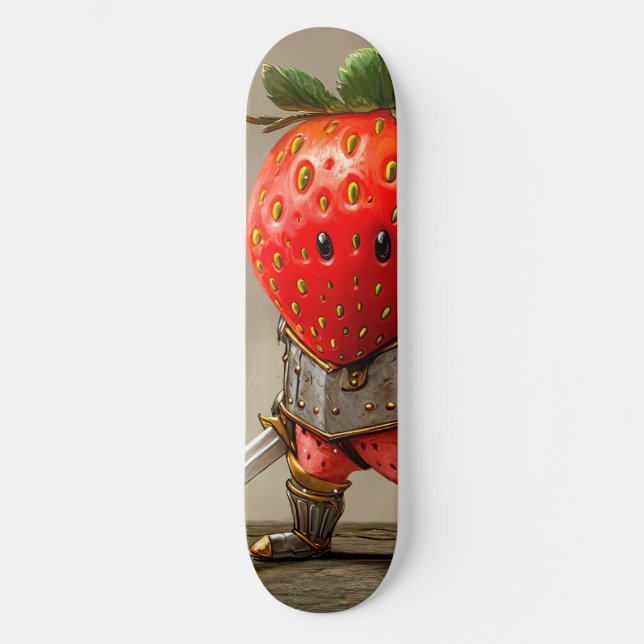 Skateboard Guerrier Fraise (Recto)