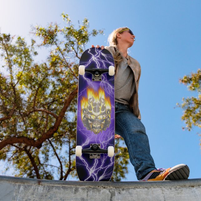 SKATEBOARD GUERRIER SAMOURAÏ  (Extérieur 1)